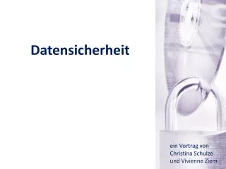 datensicherheit