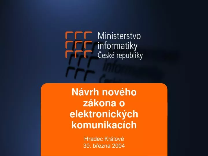 n vrh nov ho z kona o elektronick ch komunikac ch