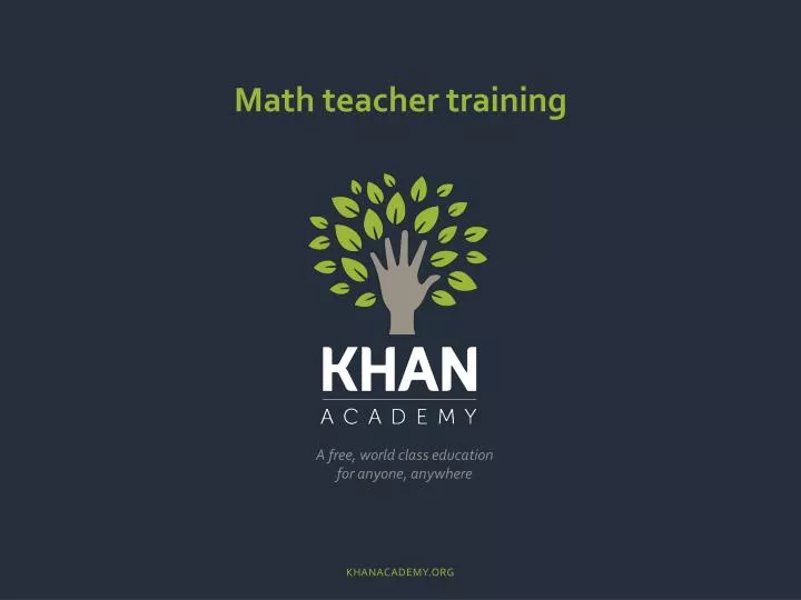 math teacher training