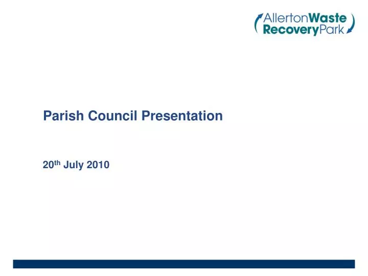 parish council presentation