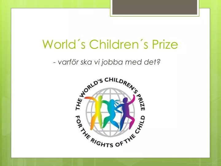 world s children s prize