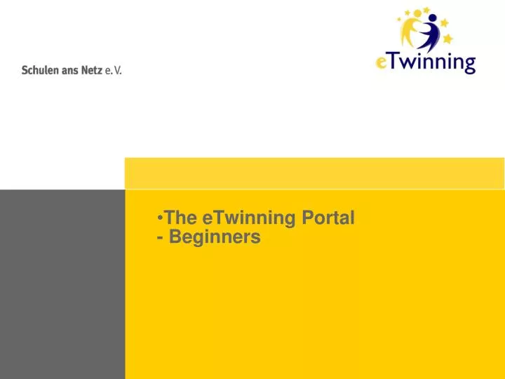 the etwinning portal beginners