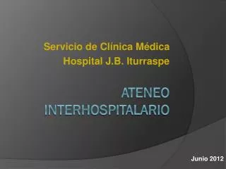 servicio de cl nica m dica hospital j b iturraspe