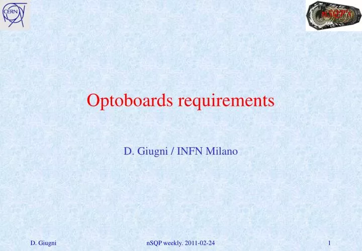optoboards requirements