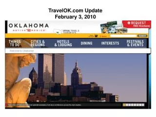 TravelOK Update February 3, 2010