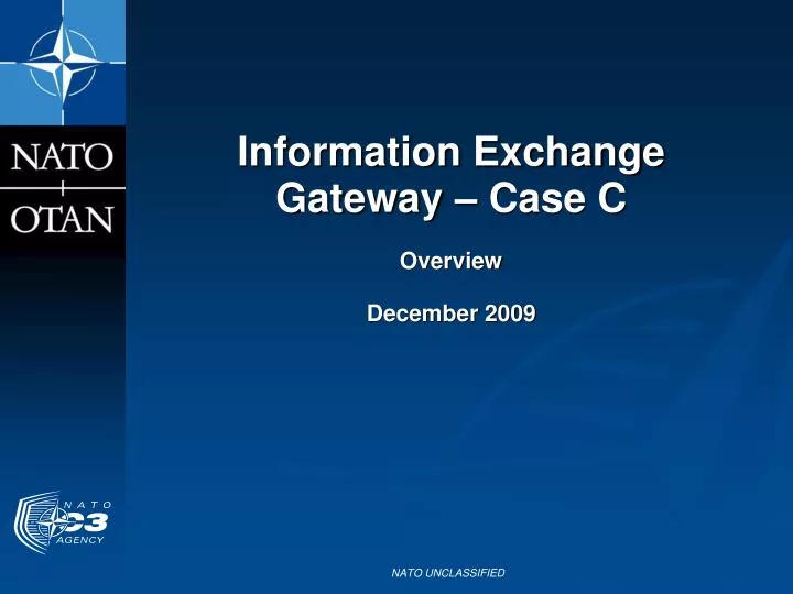 information exchange gateway case c overview december 2009
