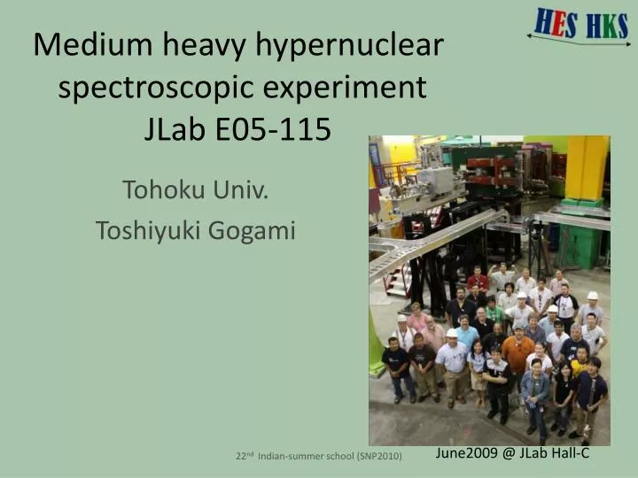 medium heavy hypernuclear spectroscopic experiment jlab e05 115