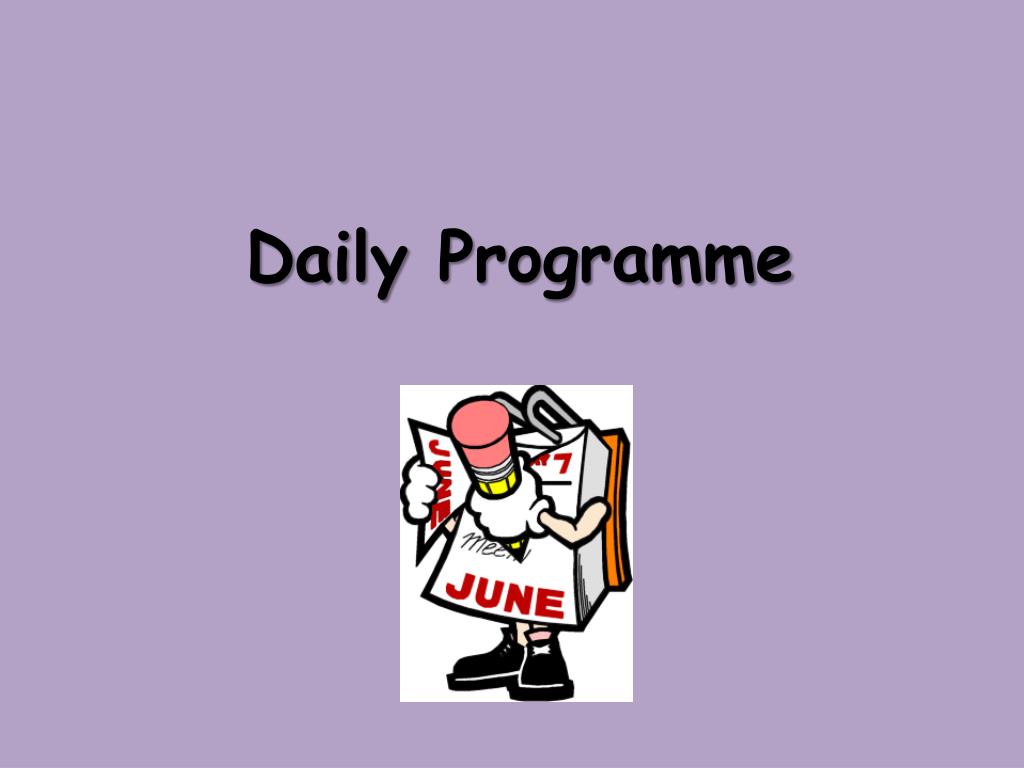PPT - Daily Programme PowerPoint Presentation, free download - ID:6321012