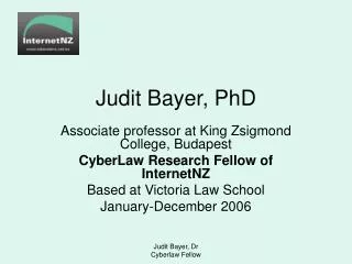 Judit Bayer, PhD