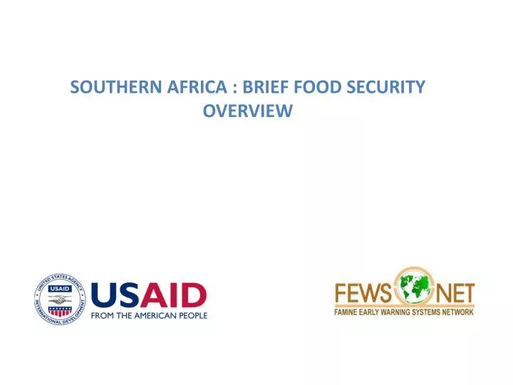 southern africa brief food security overview