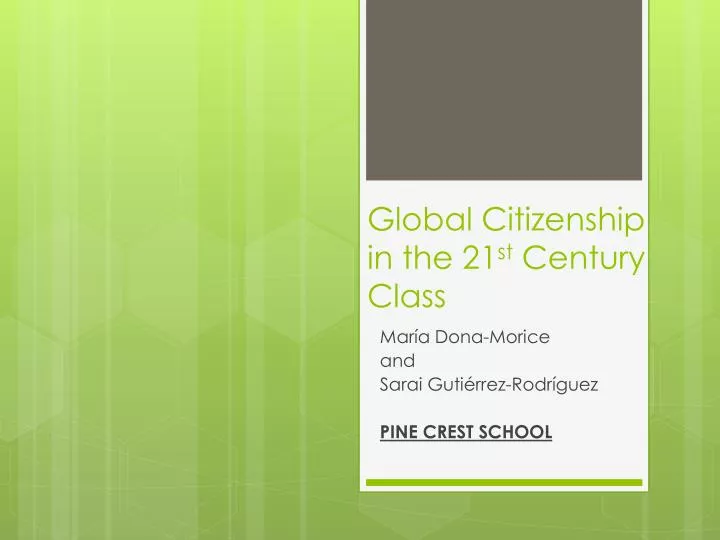 global citizenship in the 21 st century class