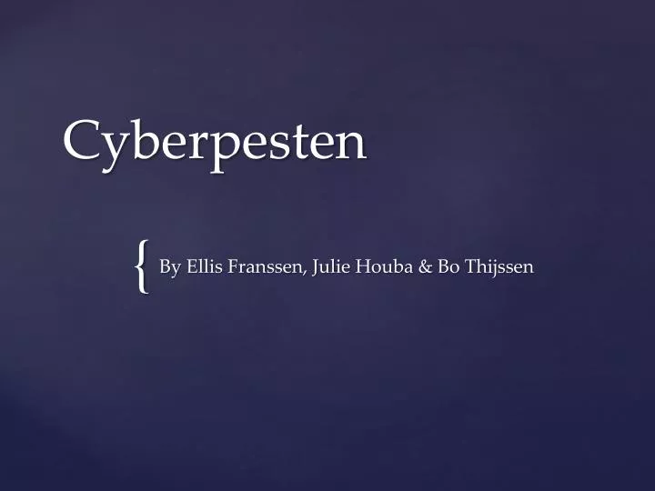 cyberpesten