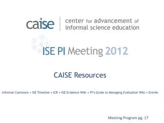 CAISE Resources