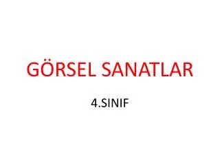 g rsel sanatlar