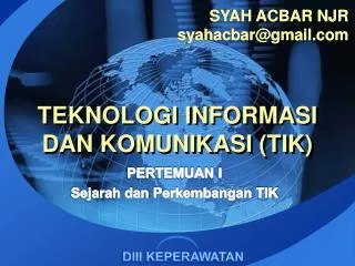 teknologi informasi dan komunikasi tik