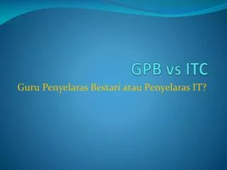 gpb vs itc