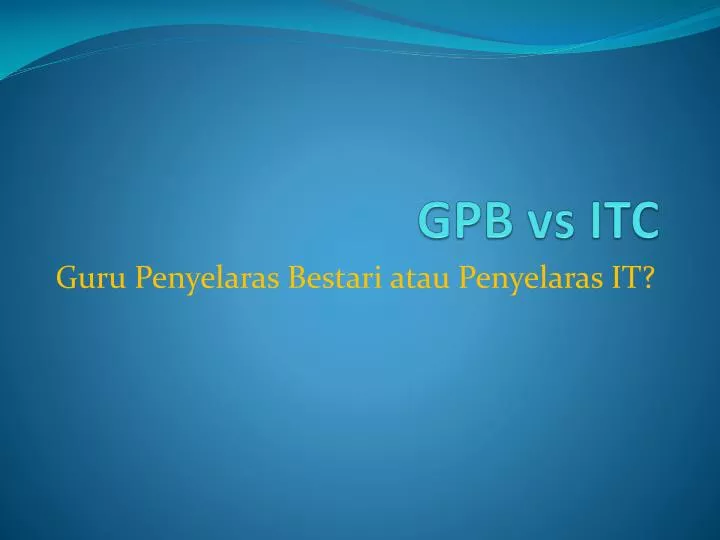 gpb vs itc
