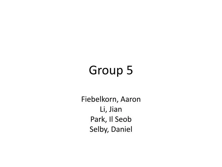 group 5