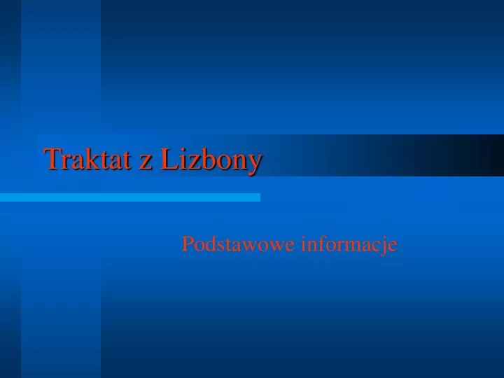 traktat z lizbony