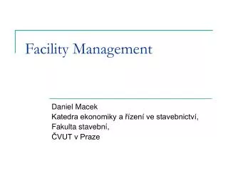 facility management