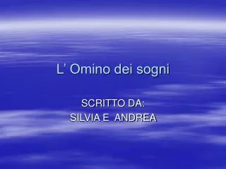 l omino dei sogni
