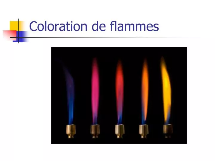 coloration de flammes