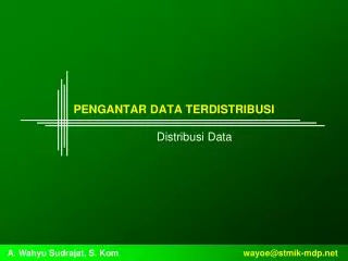 pengantar data terdistribusi