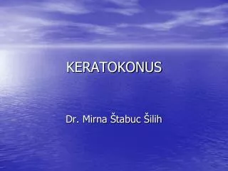 keratokonus