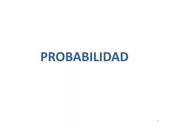 probabilidad