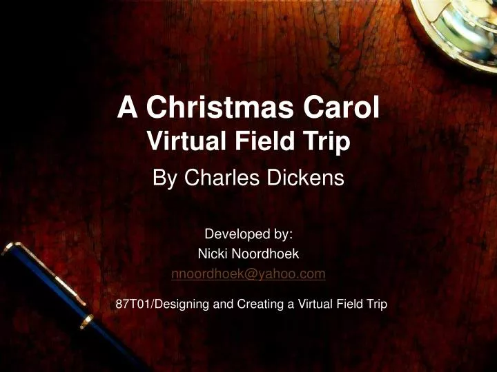 a christmas carol virtual field trip