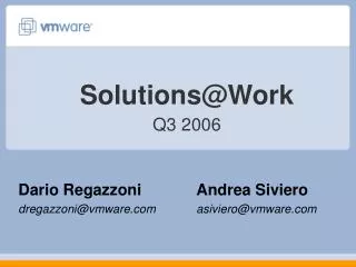 Solutions@Work Q3 2006