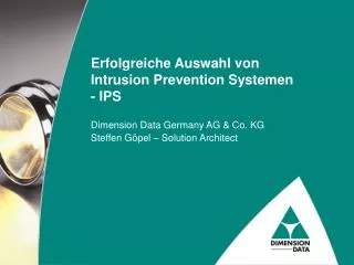 Erfolgreiche Auswahl von Intrusion Prevention Systemen - IPS