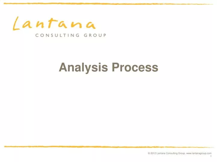 analysis process