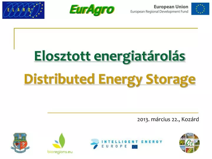 elosztott energiat rol s distributed energy storage