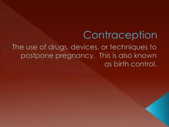 contraception