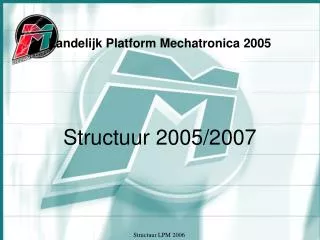 landelijk platform mechatronica 2005