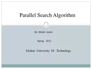Parallel Search Algorithm
