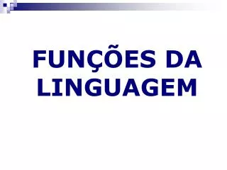 fun es da linguagem