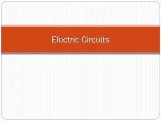 Electric Circuits