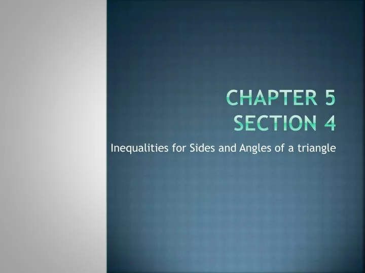 chapter 5 section 4