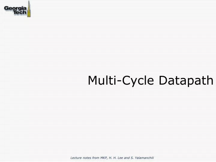 multi cycle datapath
