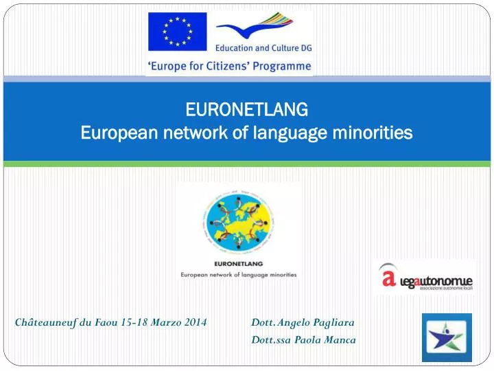 euronetlang european network of language minorities