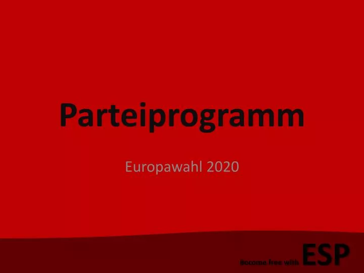 parteiprogramm