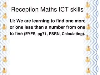 Reception Maths ICT skills