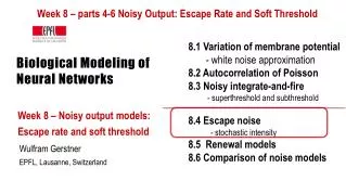 Biological Modeling of Neural Networks