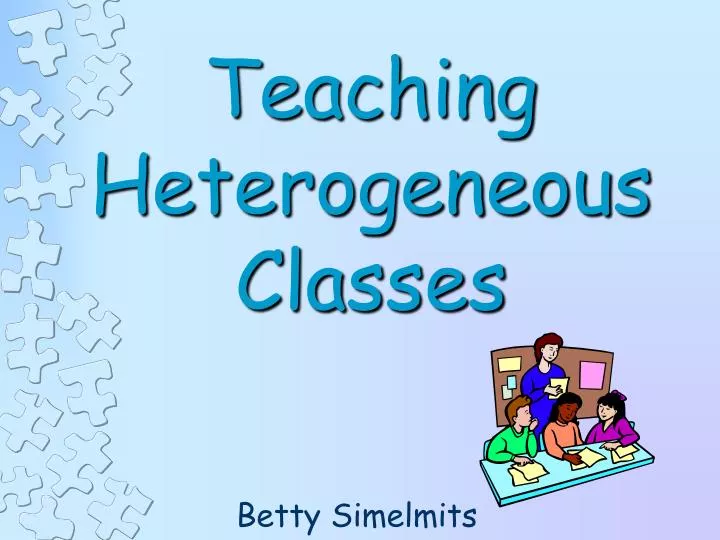 teaching heterogeneous classes