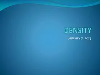 density