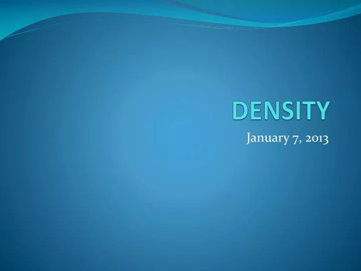 density