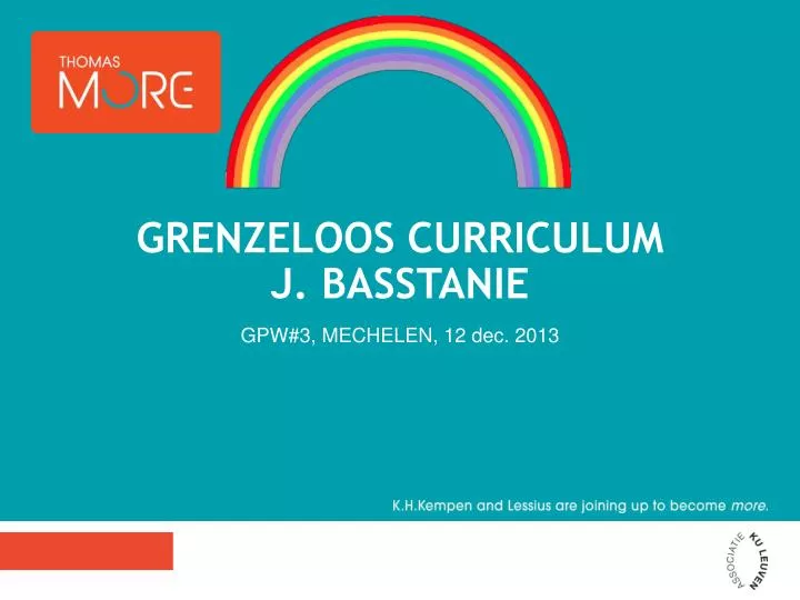 grenzeloos curriculum j basstanie