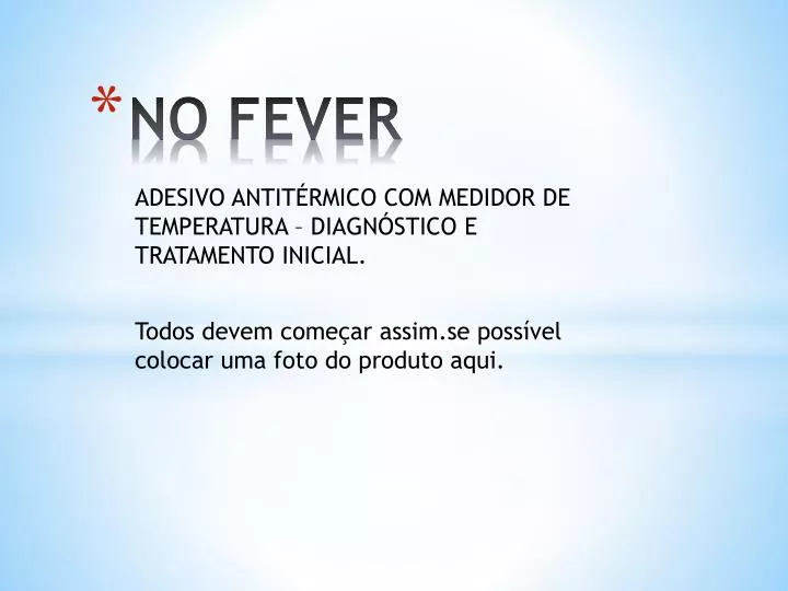 no fever